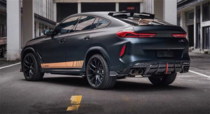 Kit carrosserie en fibre de carbone pour BMW X5M X6M : Lame avant, diffuseur, spoiler, jupes latérales, capot – Neuf - Product Image 5