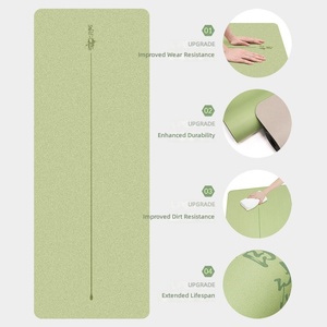 Tapete de Yoga Antideslizante OEM Hecho de Caucho Natural PU 183cm * 5mm de Grosor con Líneas de Guía para Asanas; Envío Directo Internacional Disponible - Product Image 1