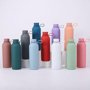 Termo Personalizado con Tapa de Bambú, Botella de Agua Verde de 1L, Botella de Bebidas, Botellas de Agua de 500ml, Botella Térmica de Acero Inoxidable - Product Image 1