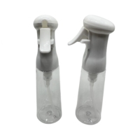 Flacon pulvérisateur à brouillard continu transparent en plastique PET de 100ml avec joint de pompe pour emballage de parfum