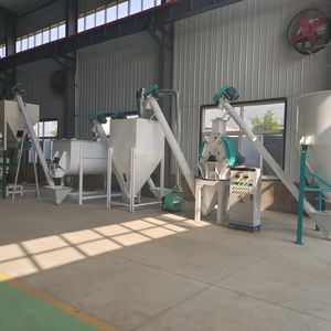 Prix promotionnel 1-2T ligne de machine de fabrication de granulés d'aliments pour volailles/machines de traitement d'aliments pour animaux/ligne de production d'aliments pour volailles - Product Image 1