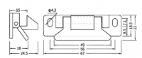 Boucle de verrouillage pour modification d'accessoires de camping-car, serrure cachée pour porte et tiroir de yacht et de maison, boucle de tirage de porte de placard extérieure