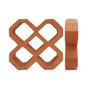 Briques creuses en argile frittée de haute qualité T04 Flower Breeze Block, livraison rapide, pour la construction, fabriquées au Vietnam, prix EXW - Product Image 5