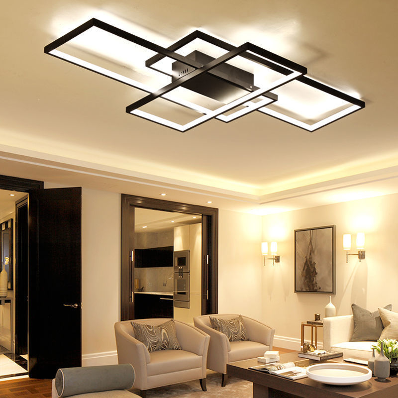 Hot Sale Rectangle Ceiling Fixture Hotel Decorative Smart Home LED Ceiling Lamp Modern Ceiling Light for Living Room