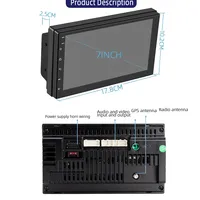Automobile universel 7 pouces 2Din intégré Android voiture GPS Audio Radio 1 + 16G voiture stéréo DVD MP5 lecteur multimédia Carplay