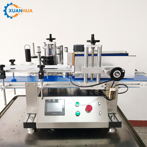 Automatische etiketteermachine voor tafelmodel, elektrisch, voor taps toelopende fles- en blikkenoppervlakken, geschikt voor tubes, dubbelzijdig glas en papier. - Product Image 1