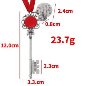 Kunci pintu Santa Claus ornamen gantung sublimasi dekorasi rumah kunci ajaib Santa Klaus untuk liontin perapian pohon Natal - Product Image 5