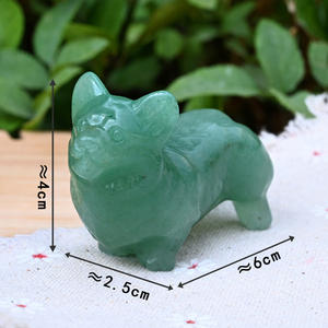 Esculturas de Animales de Cristal Pequeñas al por Mayor, Tallado de Perro Corgi en Cristal Natural Suelto para Regalos - Product Image 4