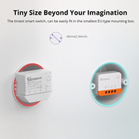 SONOFF ZBMINI L2 Zigbee, pas de fil neutre requis, 1 à 10 pièces, module d'interrupteur sans fil intelligent pour la maison, commande via l'application EWeLink, A749
