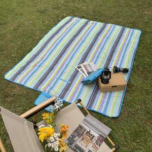 Promotional Foldable Lightweight <b>Picnic</b> Mat Easy to Clean Plastic Beach Outdoor <b>Waterproof</b> & Moisture-Resistant Rug - Product Image 4