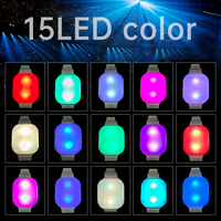 Programable 15 colores luz control remoto Led pulsera programada Led pulsera rítmica Dmx control remoto Led pulsera
