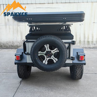 Petite remorque véhicule tout-terrain remorque tente RV désert extérieur auto-conduite camping voyage remorque maison