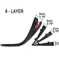 Semelles intérieures personnalisées de 3 à 9 cm pour augmenter la taille, rehausseurs de chaussures invisibles pour hommes et femmes