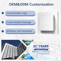 Thermostat programmable hebdomadaire de Tuya Smart Life, contrôle sans fil Wifi, avec service d'impression de logo ODM et OEM
