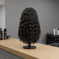 Extensions de cheveux humains vierges indiens Remy, ondulation profonde, double trame, à clips, pointes pleines, qualité supérieure 12A, sans nœuds, 100g, toutes tailles