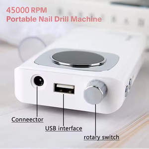 Nouvelle perceuse à ongles électrique professionnelle <span class=keywords><strong>45</strong></span>,000 tr/min V6/v4, lime à ongles sans fil portable, dissolvant à ongles en gel acrylique - Product Image 3