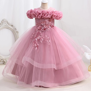 Abito da principessa soffice monospalla per bambine da bambina per banchetto nuziale per pianoforte Performance vestiti da festa carini - Product Image 3