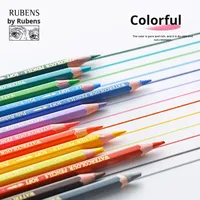 Lot de crayons de couleur hydrosolubles personnalisés en gros pour usine, 48 couleurs, pour dessin et peinture manuels, idéal pour étudiants débutants