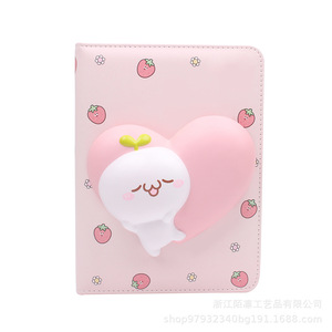 Pu Fidget Toy Notebook With Strawberry Design Slow <b>Rebound</b> 3D Sticker For Kids Gift Unisex - Product Image 2