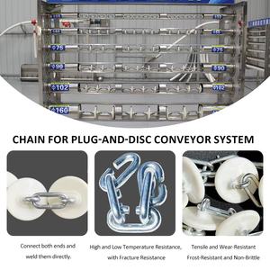 सुअर फार्म-विशिष्ट प्लग चेन फीड लाइन बड़े पैमाने पर प्रजनन फ़ीड कन्वेयर सिस्टम - Product Image 5
