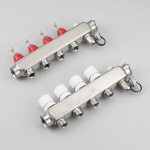 Solución Moderna y Flexible para Calefacción por <span class=keywords><strong>Suelo</strong></span> <span class=keywords><strong>Radiante</strong></span>, Colector de Acero Inoxidable de <span class=keywords><strong>3</strong></span>/4" con 2-8 Vías, Económico, para Uso en Hoteles y Apartamentos - Product Image 4