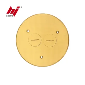 Flush Round Floor Box Cover with Duplex Receptacle UL/CUL Listed