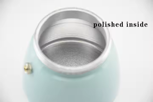 OEM portátil Espresso cafetera de aluminio 150ml/300ml Moka Pot Stock Metal Cafetera Stovetop <span class=keywords><strong>Mocha</strong></span> <span class=keywords><strong>Maker</strong></span> - Product Image 6