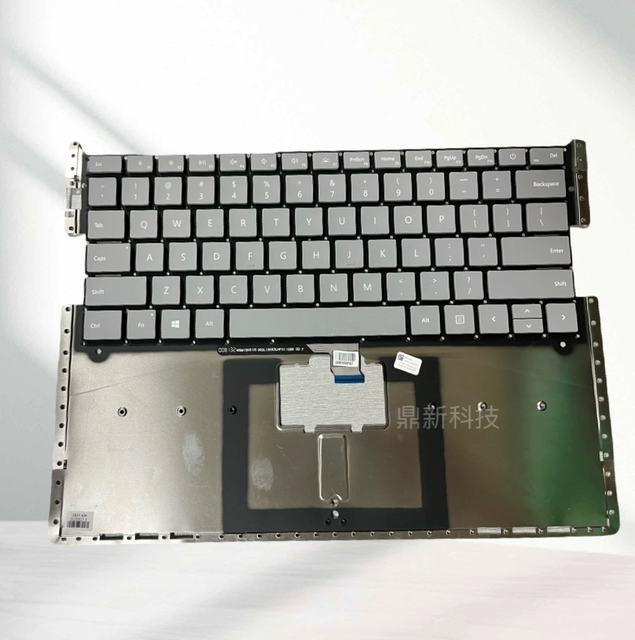 Original Keyboard for Microsoft Surface Laptop 1 2 Notebook Keyboard 13.5inch 1769 1782 Gray UK US Layout New