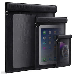 Paquete de 3 Bolsas Faraday Personalizadas para Laptop, Tablet, Teléfono Móvil, Llaves de Auto, Documentos, Ignífugas, Impermeables, Bloqueador de Señal RFID, Bolsa Negra - Product Image 1