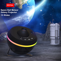 Projecteur LED USB 13-en-1 moderne, globe terrestre, lumière de nuit, rotation à 360°, ciel 4K HD, planétarium, météores, RGB, cadeau pour enfants