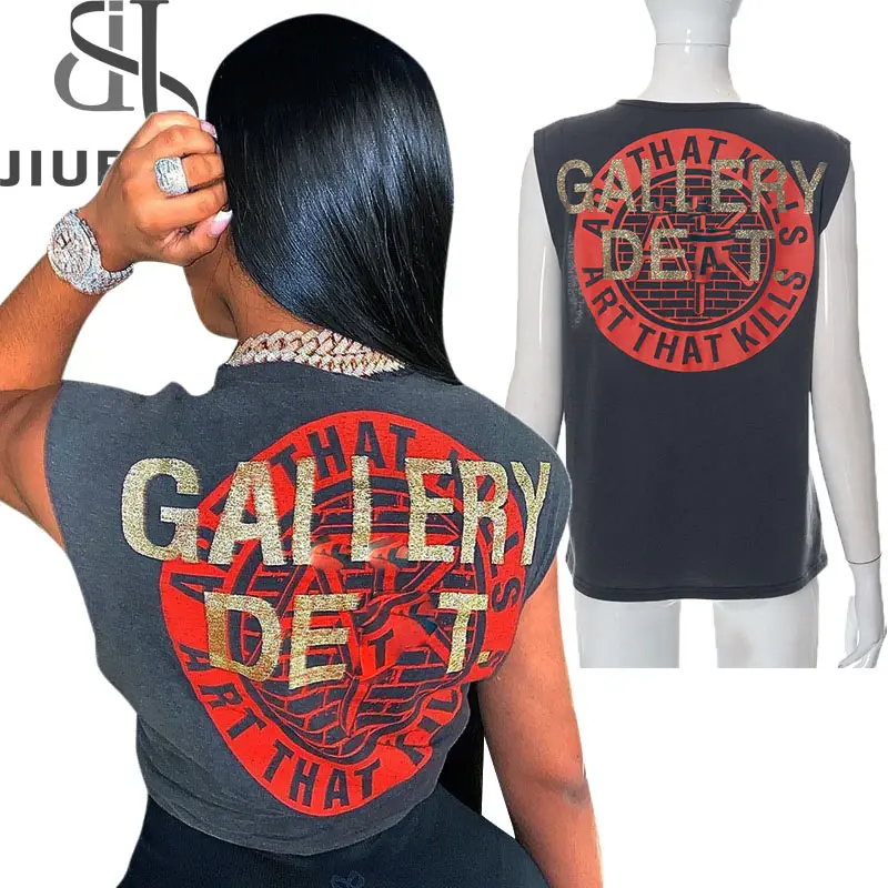 Women t-Shirt 2023 Fashion Printing Graphic t-Shirts For Women Casual Sleeveless Tank Top
