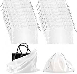 Bolsa de Lujo Grande de 40*30CM con Patrón Geométrico, Bolsas de Regalo Personalizadas con Asa de Cuerda y Cierre de Cordón - Product Image 1