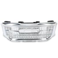 Grille de pare-chocs avant chromée supérieure Style Denali pour 2016 2017 2018 GMC Sierra 1500