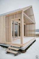 Kits de Petites Cabanes en Rondins Modulaires Préfabriquées en Bois de 50 m², Bungalows, Chalets, Maisons de Plage en Bois Certifié