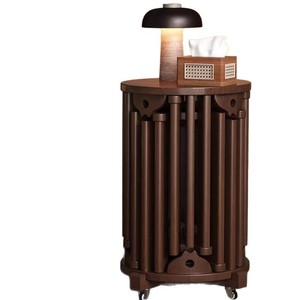 Ensemble de tabourets empilables en <span class=keywords><strong>bois</strong></span> massif, 6 pièces, avec étagère de rangement à roulettes, table d'appoint pour <span class=keywords><strong>salon</strong></span>, salle à manger, petit espace - Product Image 1