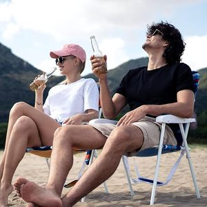 <span class=keywords><strong>Chaise</strong></span> de <span class=keywords><strong>camping</strong></span> robuste, pliable et portable, design personnalisé, couleur réglable, avec pieds en métal complets pour l'extérieur - Product Image 6