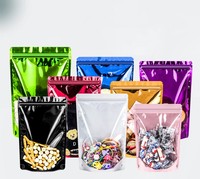 Sachets composites personnalisés en Mylar de 3,5 g avec fermeture éclair, qualité alimentaire, anti-odeur, en aluminium, pour bonbons et gommes, à fond plat, à l'épreuve des enfants