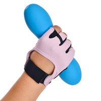 Gants de fitness HBG 2577 respirants avec support de poignet rose, antidérapants, réglables, pour l'entraînement, l'exercice, la musculation, pour femme