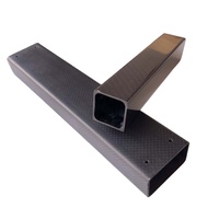 Barre carrée en fibre de carbone pultrudée de haute pureté, légère, 25x23x1000mm, 200C, dimensions personnalisables