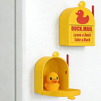 Aimant de boîte aux lettres en forme de canard imprimé en 3D de qualité supérieure, jouet interactif mini-boîte aux lettres pour enfants, décoration éducative pour la maison et organisateur de réfrigérateur, cadeau
