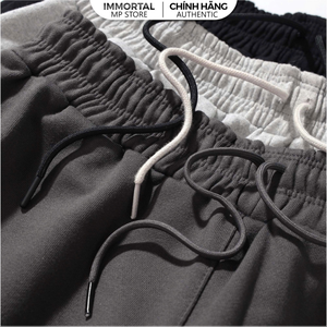 Pantalones cortos deportivos de cintura media para hombre superventas logotipo personalizado muestra gratis SUMINISTRO DE FÁBRICA DE Vietnam tela de algodón patrón sólido - Product Image 2