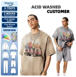 T-<span class=keywords><strong>shirt</strong></span> Homme Oversize Blanc Vintage Style Américain Streetwear avec Motif Peinture à l'Huile Rétro 'Spray Horse Summer' 100% Coton DIY - Product Image 1