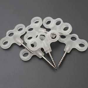 Estaca de tienda de campaña que brilla en la oscuridad, de acero inoxidable, con tres orificios, para uso en exteriores y camping. - Product Image 5