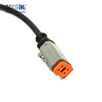 Kabel Konektor DT06-4S Female Molded DT Connector 2 4 6 Pin 3M 16AWG IP68 Tertutup untuk Koneksi Sensor Mesin Konstruksi