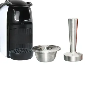 1 Pod 1 Tamper Wareset grosir kompatibel dengan BIALETTI kapsul kopi dengan Tamper dapat digunakan kembali kapsul kopi cangkang kapsul