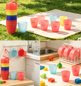 Gobelets en plastique pour enfants-8 oz Gobelets à eau empilables en plastique incassables réutilisables pour enfants - Product Image 5