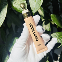 Gloss repulpant végétalien 20 ml à marque privée, hydratant instantané, huile repulpante extrême pour les lèvres en alliage de zinc