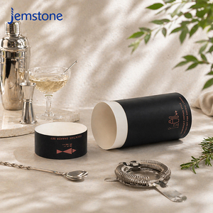 Coffret Cadeau Luxueux en Tube de Carton Personnalisé et Recyclable pour Shaker à Cocktail et Vin, Emballage Cylindrique en Papier Imprimé - Product Image 2