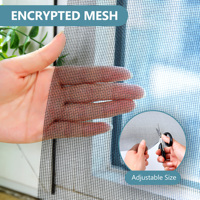 Mosquiteras Modernas de Fibra de Vidrio, Duraderas y Resistentes, para Ventanas y Puertas