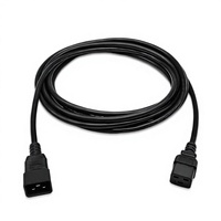 Câble d'alimentation robuste IEC C19 Femelle vers C20 Mâle, rallonge pour rack de serveur, PDU, UPS, équipement de centre de données et réseau